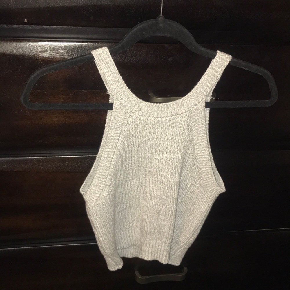 silver/light grey sweater top